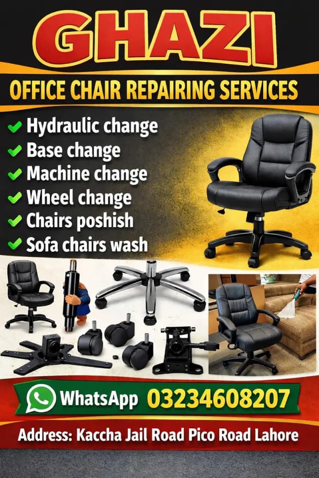 Ghazi Office Chair Repairing Services & Office Chairs for Sale