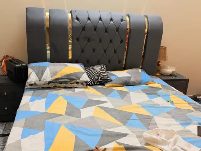 Almost new bed set & dressing table in very reasonable price