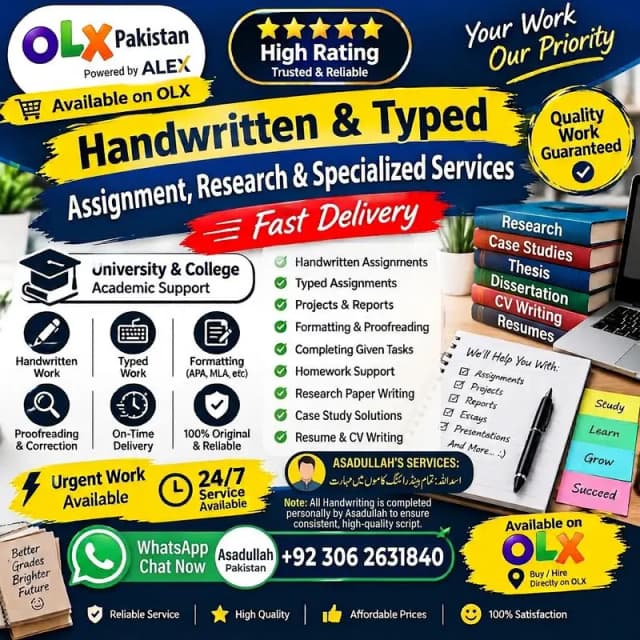 asadullah handwriting service available