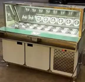 Salad Chaat Counter & Commercial Shola | Stainless Steel Food Counter