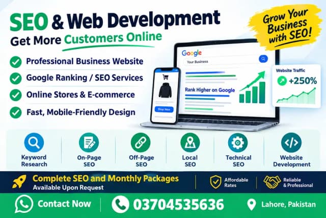 Want more customers from Google? I offer professional SEO and Web
