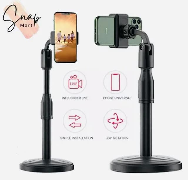 360 degree Rotrateable mobile stand Black Colour