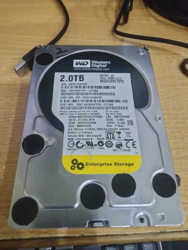 WS 2 TB Computer Hard Drive