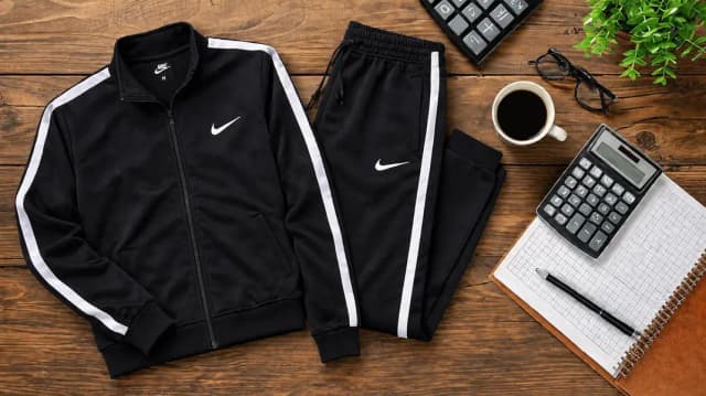 Premium Black Sports Tracksuit Nike