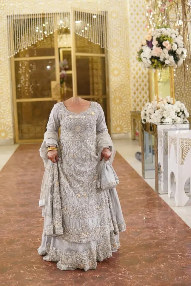 Lehnga with frock maxi style