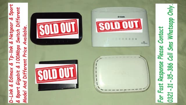 tplink netgear dlink 8port switch