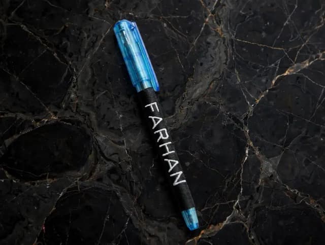 thread-wrapped pen