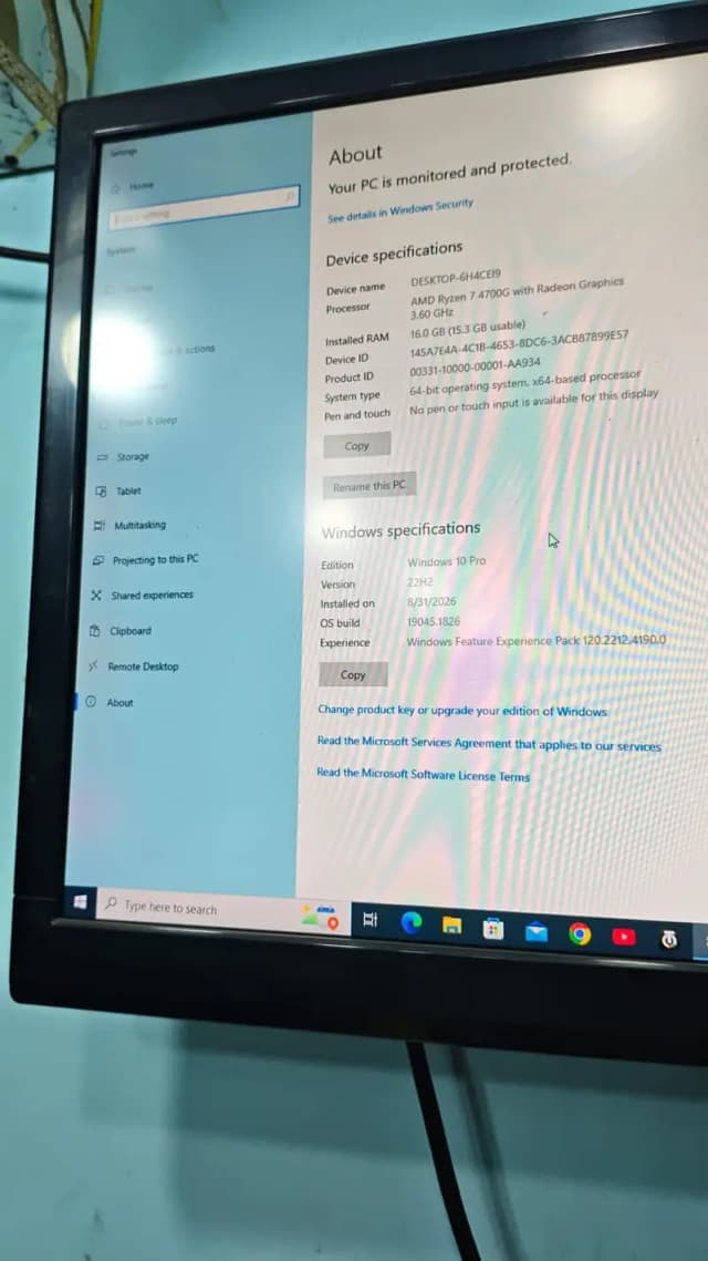 HP Gaming PC Ryzen 7 4700G | 16GB RAM | 256GB NVMe Gen 4