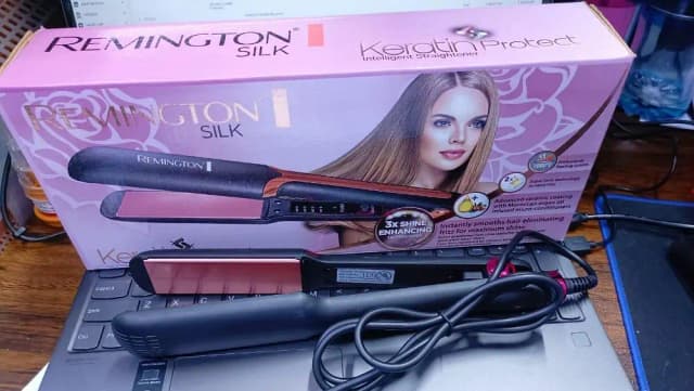 T  Rimengton Portable Hair Straightener for Girls – Professional Silk Hair Rebounding Straightener for Smooth, Sleek, and Lasting Style