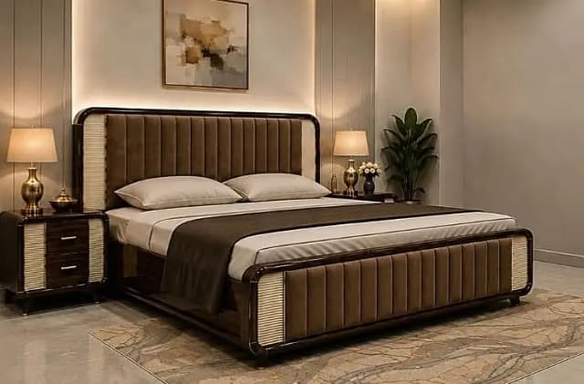 King size bed set | Wooden bed | Luxury bed set | Double bed set