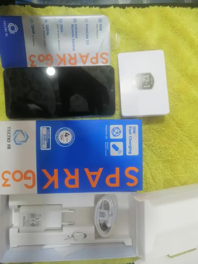 Tecno Spark go 3 8Gb Ram 128Gb Rom PTA New BoX pack