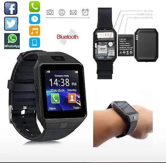 DZ09 SINGLE SIM SMART WATCH BUILT IN CAMERA 10 BY 10