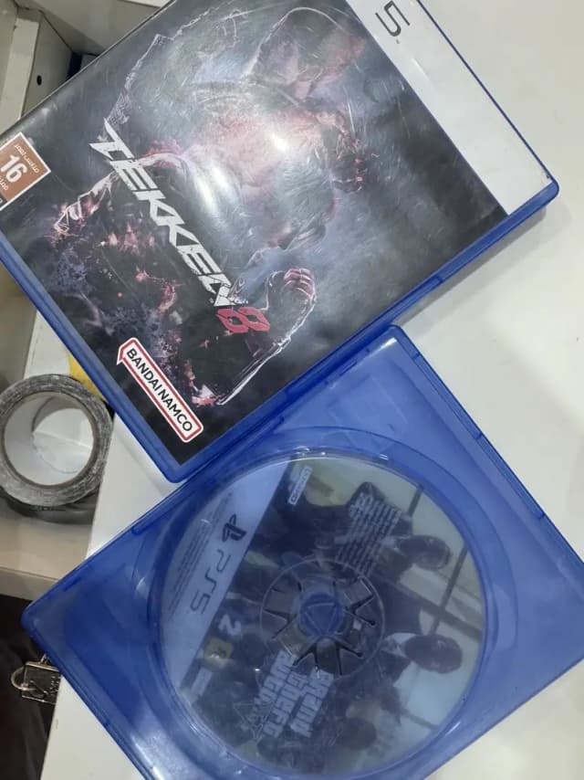 PS5 Games for Sale – GTA V & Tekken 8 (Used CDs)