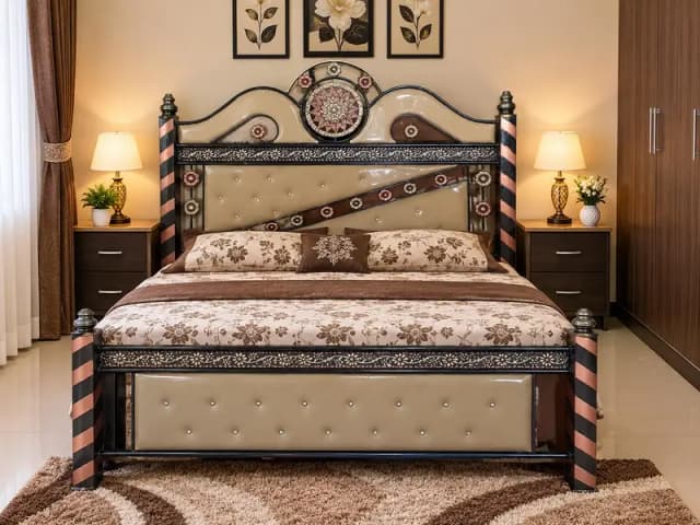 iron duble bed New candition All ok