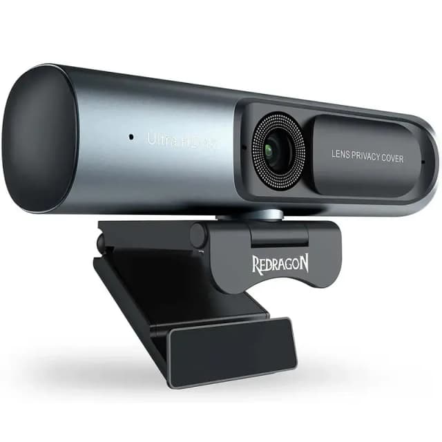 Redragon GW911 CYBERLENS 4K Ultra HD Noise-Cancelling Webcam