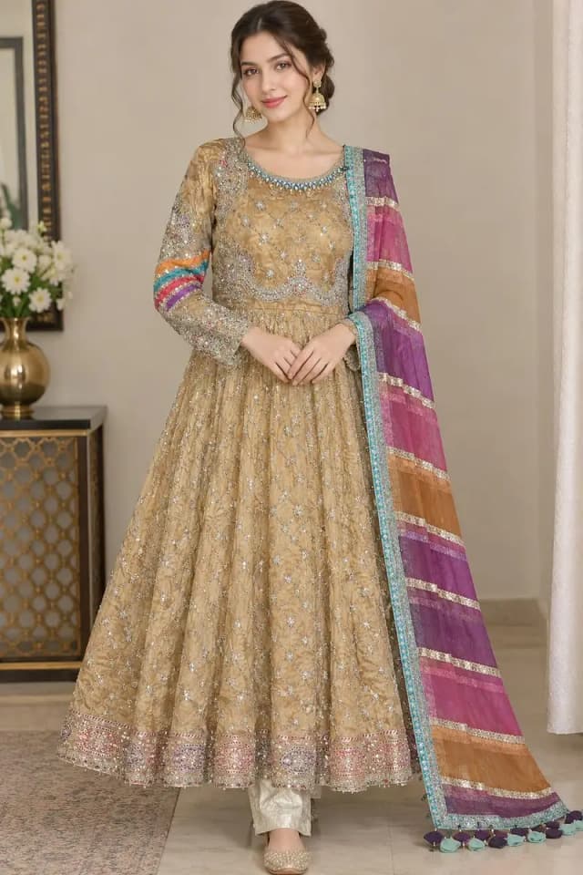 Wedding wear long Maxi