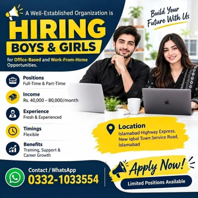 Office & Online Jobs for Boys and Girls | Online Work | Jobs
