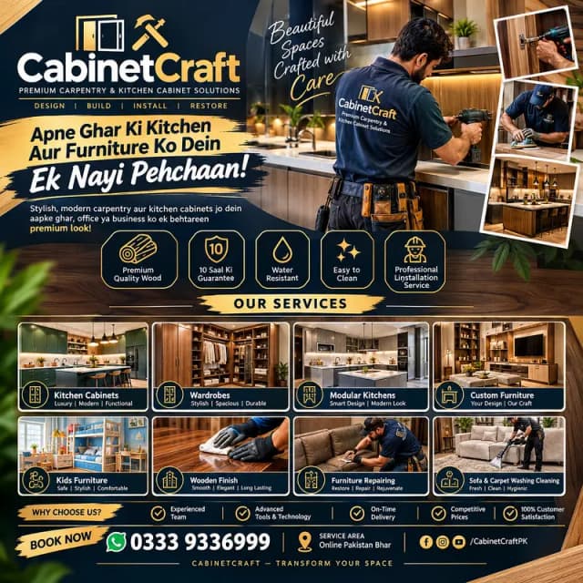 Professional Carpentry Services | Custom Woodwork, Wardrobes, Cabinet