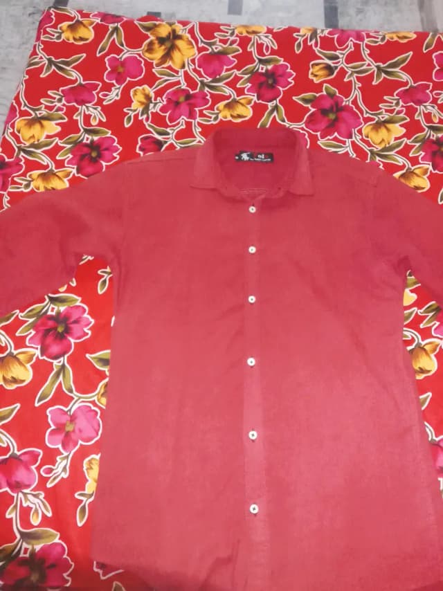 Polo by Ralph Lauren Button Front Shirt Men's Marooned Small Casual