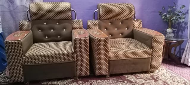 5 seater telephone sofa set