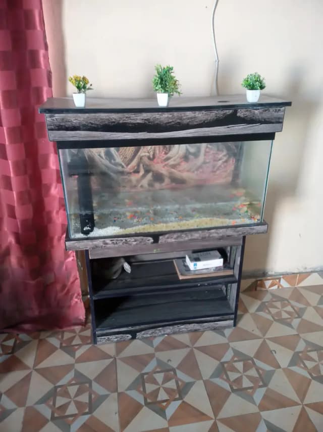 sell big Acqurium only with Air pump and water filter big wala