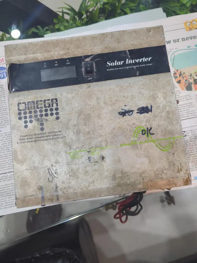 Omega Solar Inverter OPG-P2600 – Fully Working