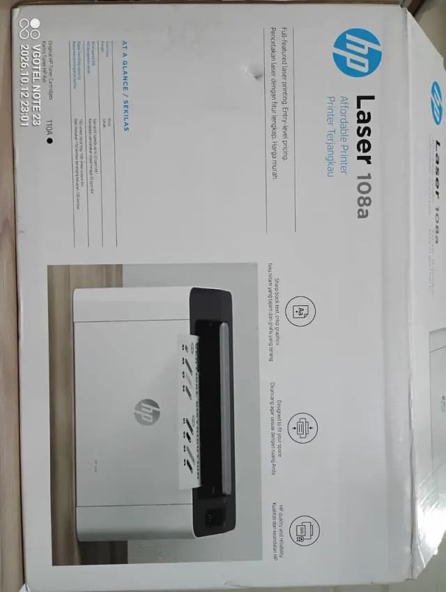 Brand New (1 Day Used) HP LASER 108A Printer For Sale