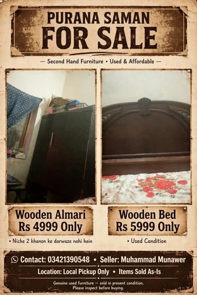 bed or Almari for sale