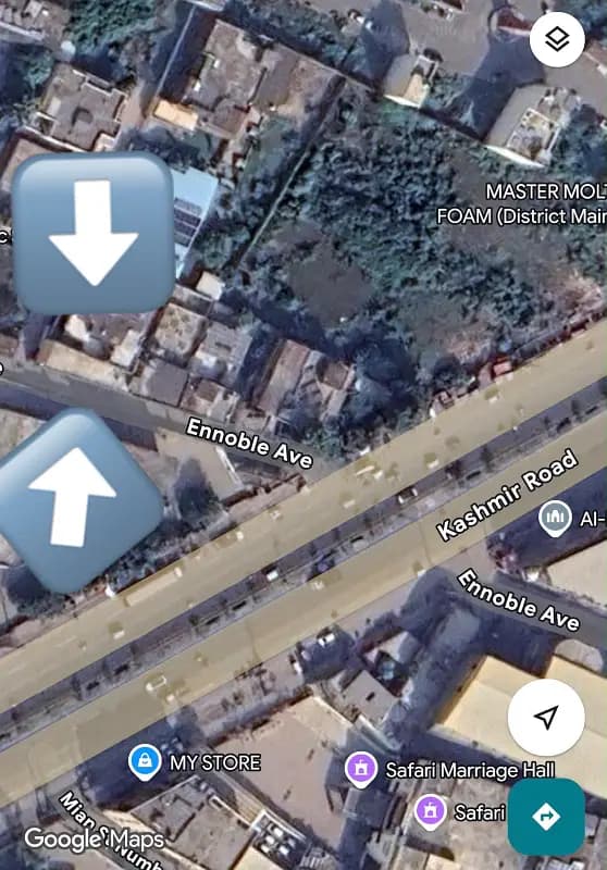 1 Kanal Ka Ahata Front py 2 Shops Available For Rent Kashmir Road Near Superior College Opposite Sheesha wali Masjid Sialkot Pacca Garah