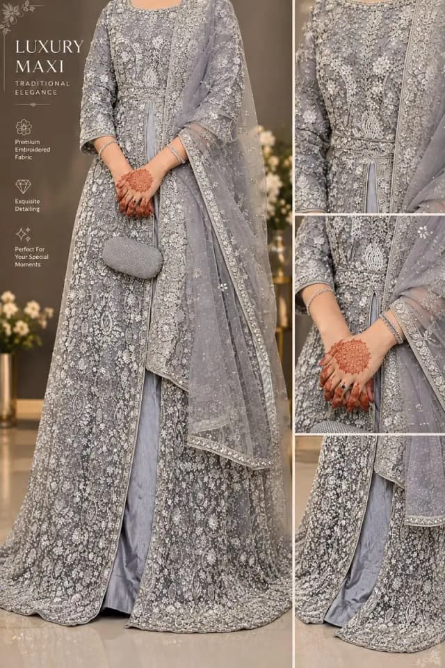 walima maxi dress 03214682570 Whatsapp nber pa rabatay kry