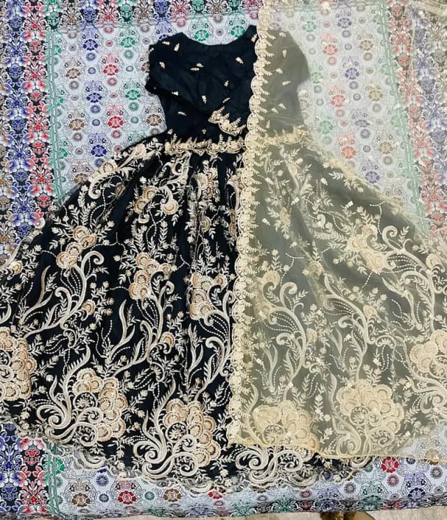 Black Fancy Party Wear Lehenga – Elegant & Beautiful Design