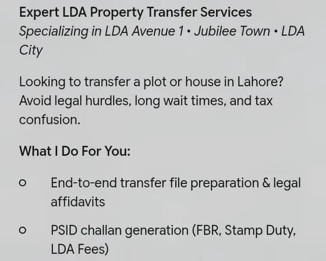 LDA Transfer set