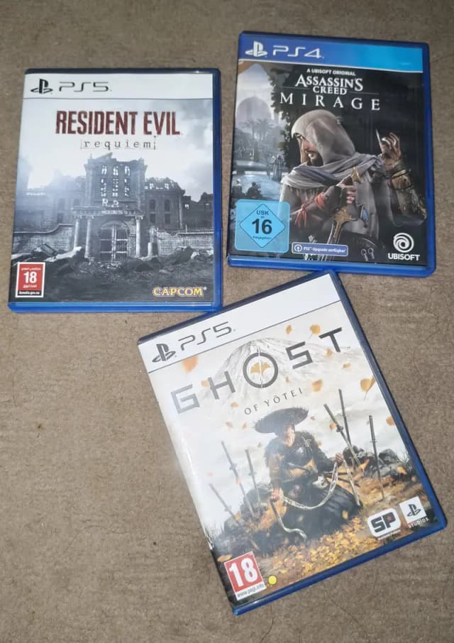 Ghost of yotei, Resident evil requiem & Assassin's creed mirage