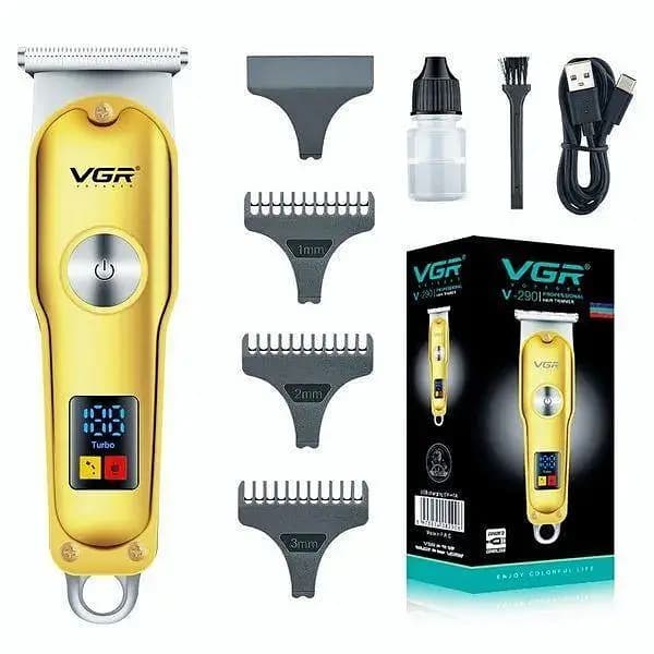 VGR V-290 Professional Hair Clipper & Trimmer – Rechargeable, Stainless Steel Blades, Low Noise, Cordless Grooming Machine for Men Highlights / Key Features:  Professional Hair Clipper & Trim