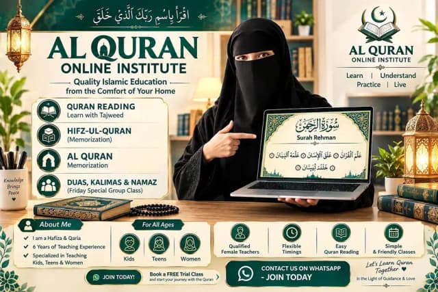 Online Quran Female Teacher