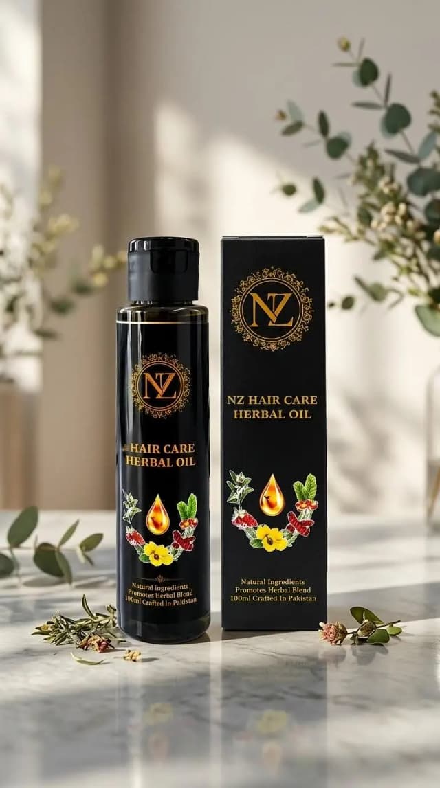 100% Pure & Natural Herbal Hair Oil - Hair Growth & Anti Hair Fall