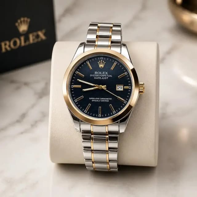 men's modern stylish look watch with date random multicolor dial.