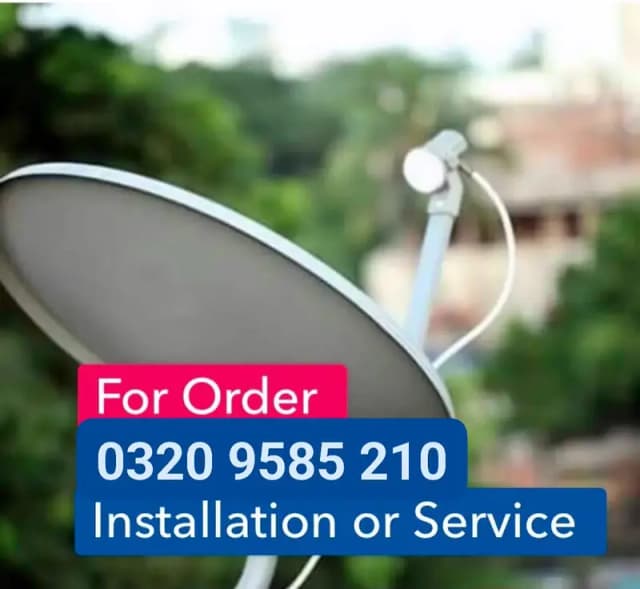 dish antenna & IPTV service android box available 0320 9585210