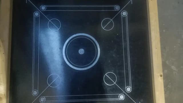 carom board bara saiz