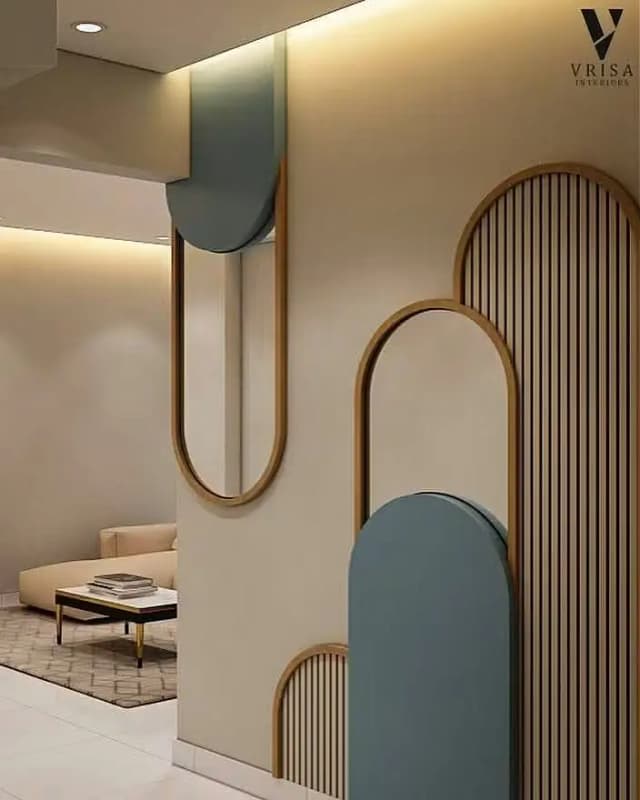 Wallpaper and 3D PVC Panels Installation