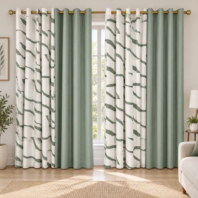 4 Piece Printed Curtains Set – Only Rs. 4,499