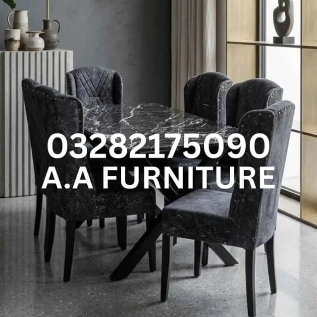 Dining Table with Dining Chair | 4 Seater | 6 Seater | Customized