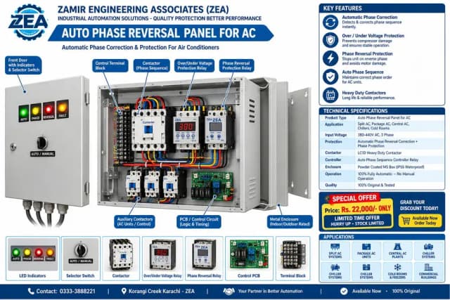 Installation of Automatic Motor Control Panel for Building Water Tank