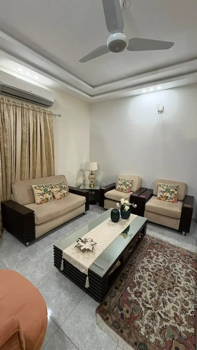 7 Seater Lounge Sofa Set with TV Trolley | Living Room Furniture