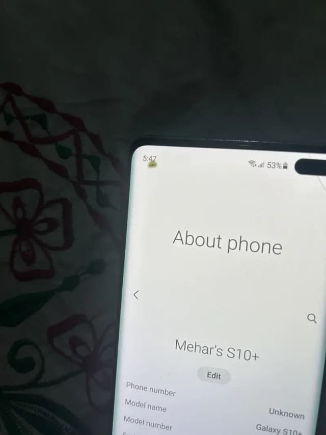Samsung Mobile S10 Plus