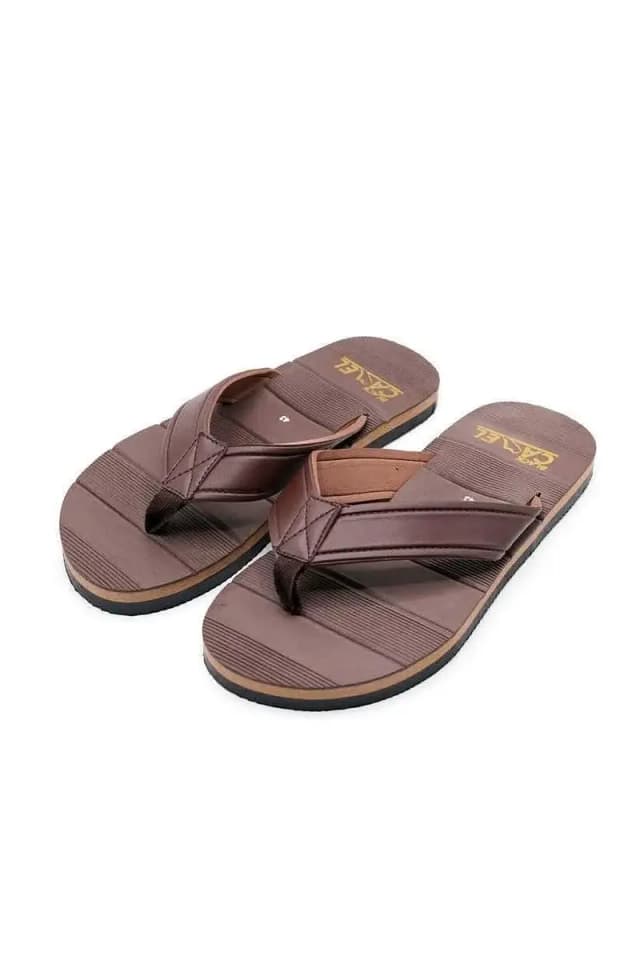 Men’s Stylish Brown Casual Synthetic Leather Chappal / Sandals
