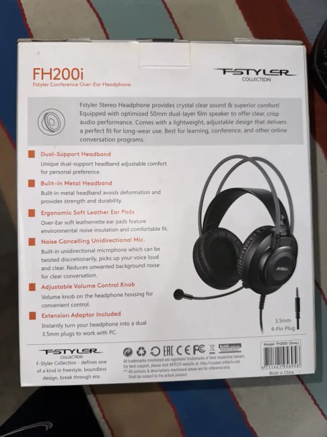 A4Tech FH200i Gaming Headset with Mic – Box Available
