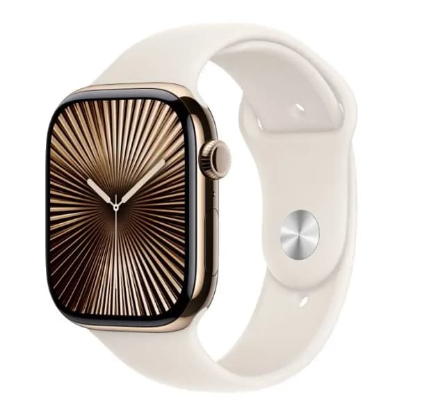 Apple Watch Series 10 Gold Titanium 46mm Cellular Pin Packed Brand New