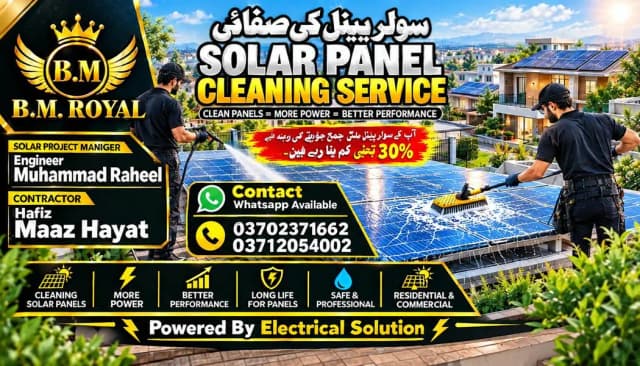 solar panel cleaning service
