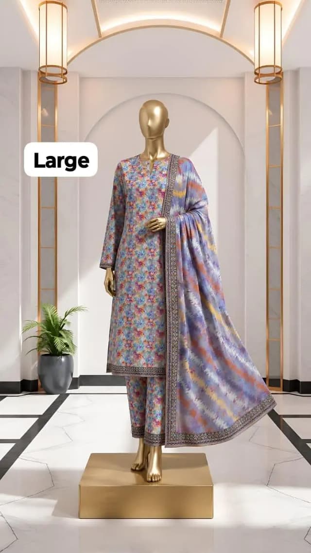 Stitched 3-piece lawn
